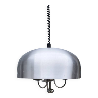 Brushed aluminum pendant light 1970
