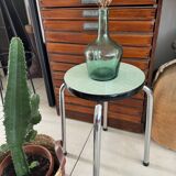 Green formica stool