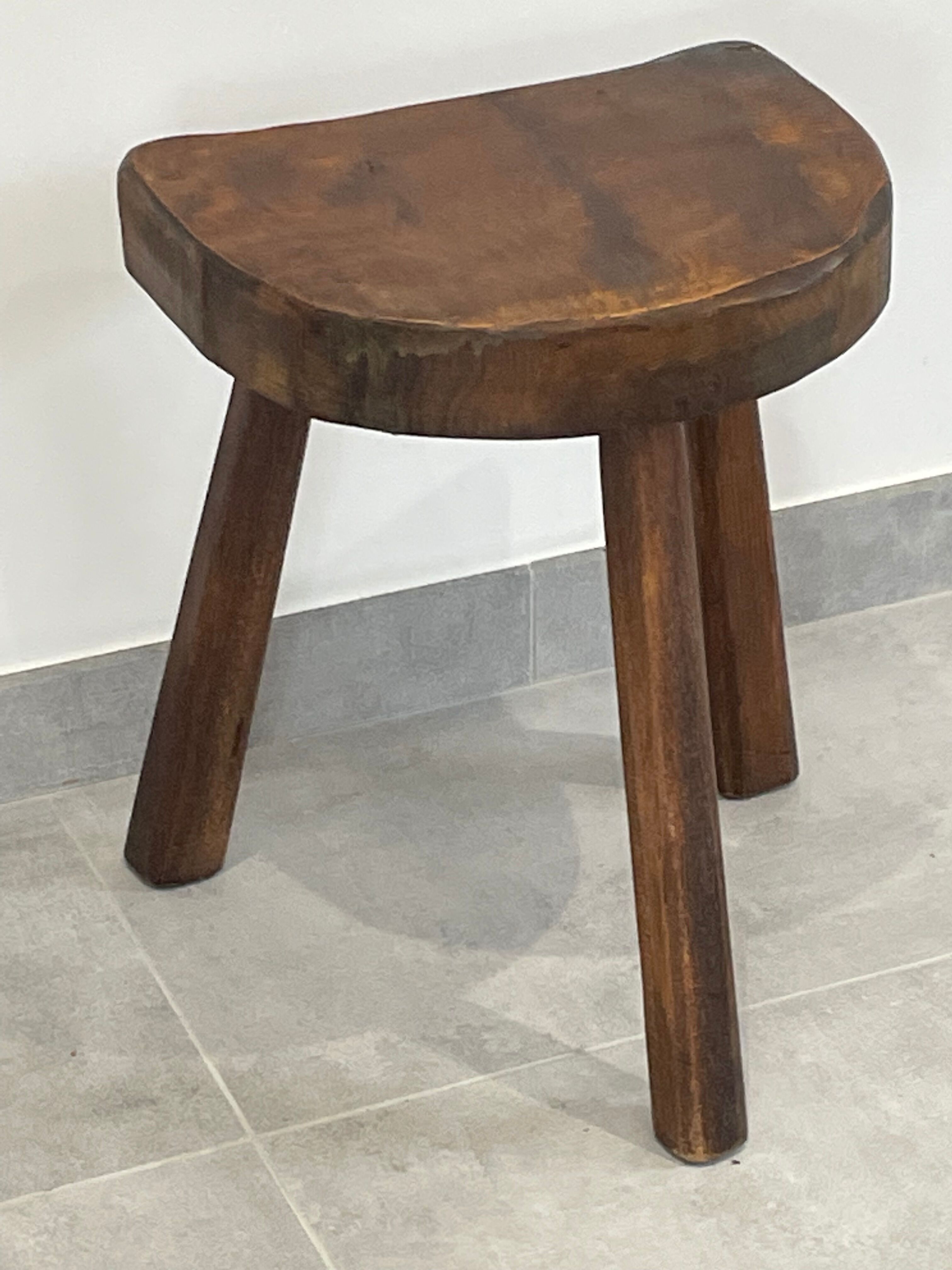 Brutalist tripod stool