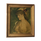 Painting old portrait