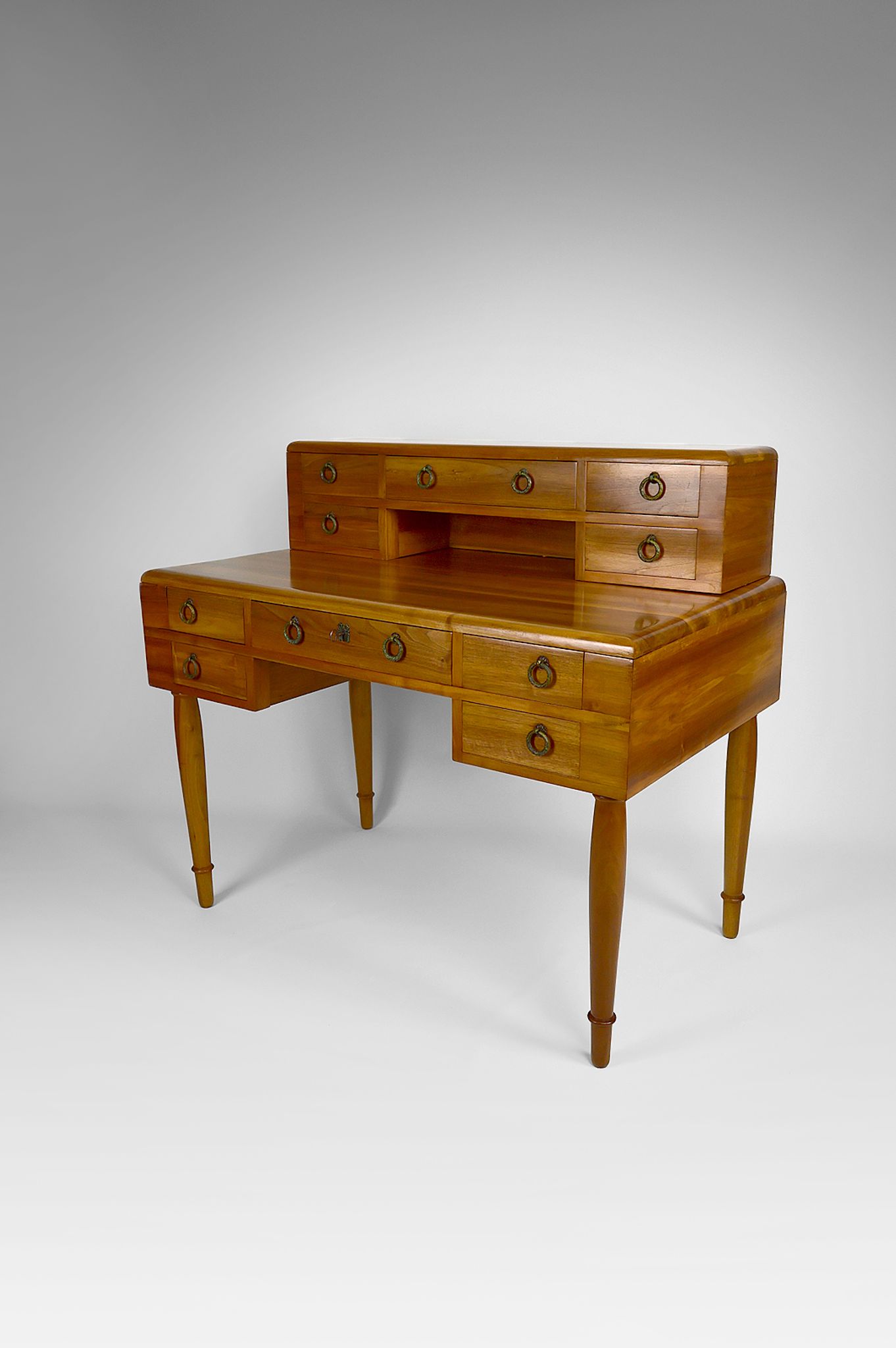 Art Deco walnut desk, France, circa 1940