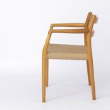 Fauteuil Niels Moller, modèle 67, Chêne, Vintage 1970