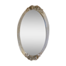 Miroir très ancien, encadrement motif fleur