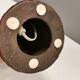 Ceramic table lamp in beautiful glaze, Danish and estimated from the 1970s.