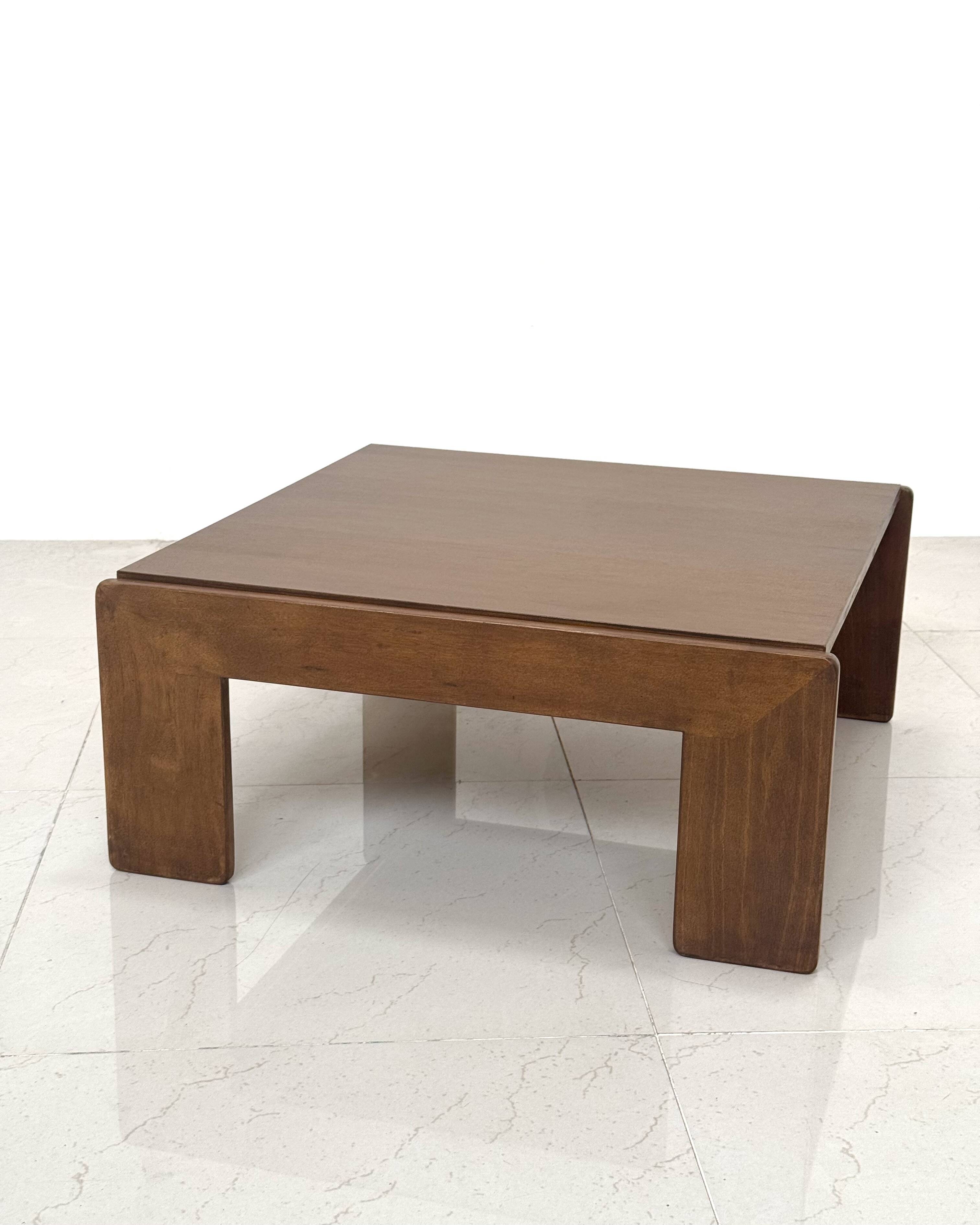 "Bastiano" wooden coffee table by Tobia & Afra Scarpa for Gavina 60's
