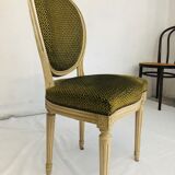 Lot of 6 chairs louis XVI style medallions