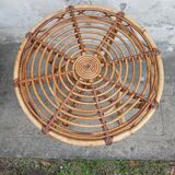 Vintage rattan coffee table