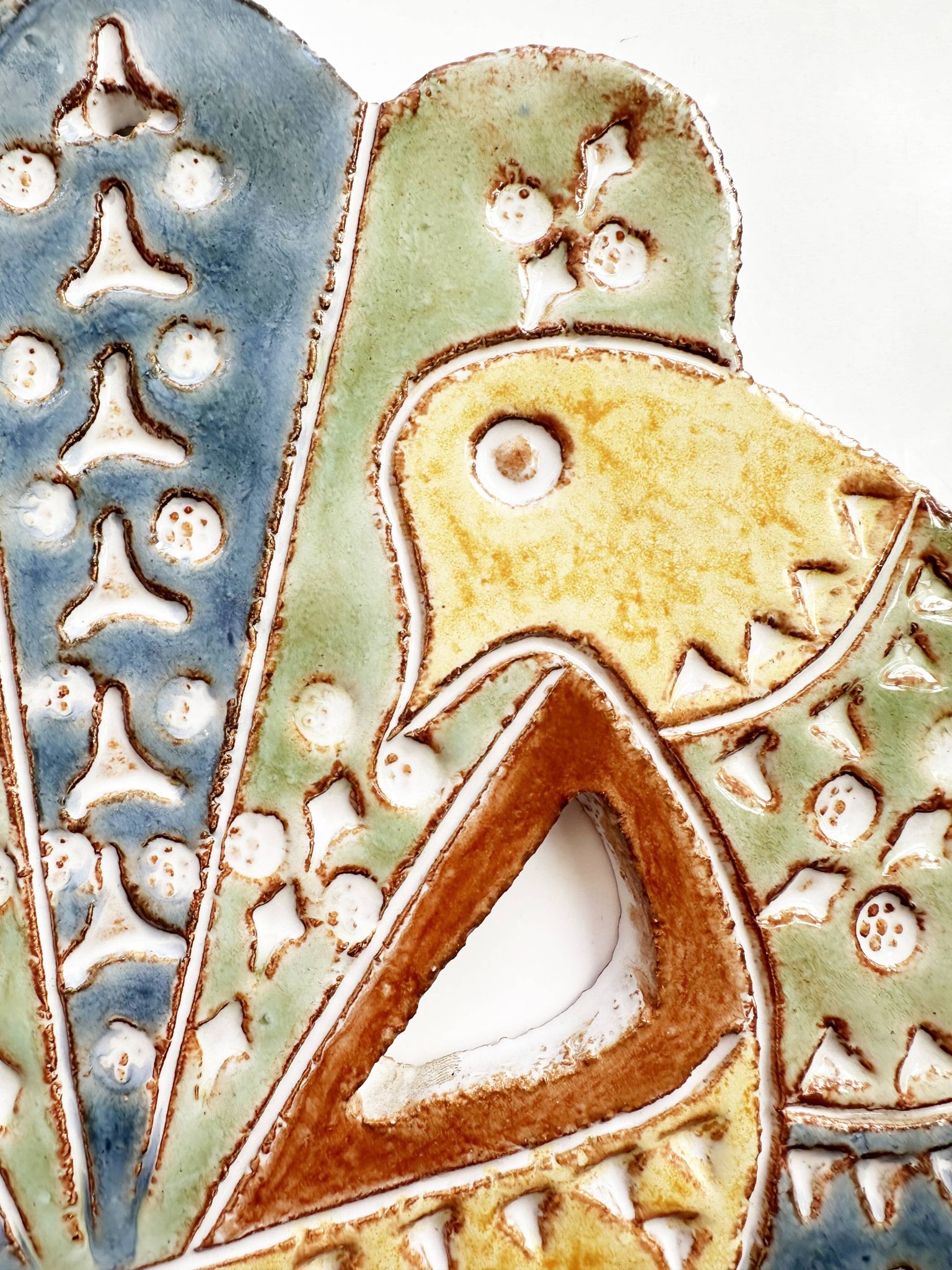 Biot ceramic wall sculpture or centerpiece by Dominique Perot. France, 1970s