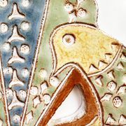 Biot ceramic wall sculpture or centerpiece by Dominique Perot. France, 1970s