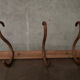 Antique curved wooden Fischel coat hook