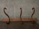 Antique curved wooden Fischel coat hook