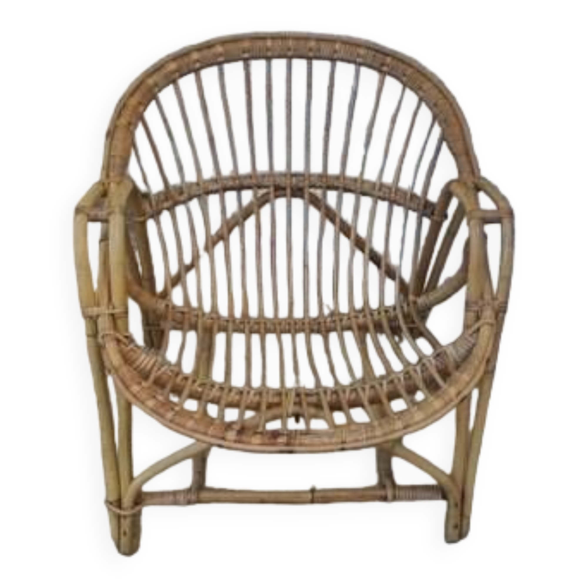 Adult wicker armchair