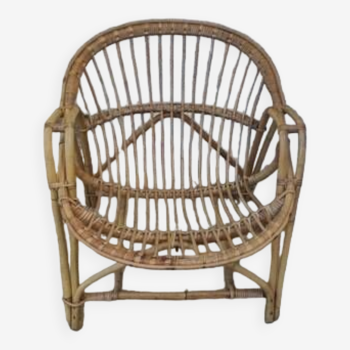 Adult wicker armchair