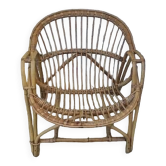 Adult wicker armchair