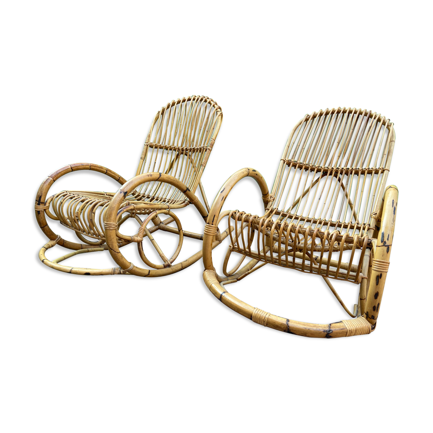 Rocking chair rattan