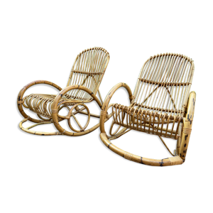 rocking chair rotin