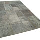 Tapis oriental surteinté à la main 170 cm x 247 cm tapis patchwork gris