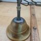 Vintage frosted blown glass pendant light