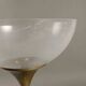 Vintage champagne bucket in brass and plexiglass, Europe, 1970s.