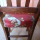 Floral fabric chair