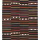 7x9 Multicolor Striped Pattern Kilim Rug, 215x280Cm
