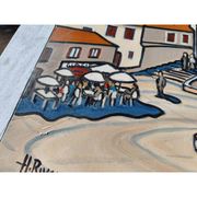 Huile sur toile d'H.Rivoire "Bergerac"