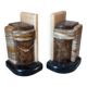 Art Deco pair of onyx bookends