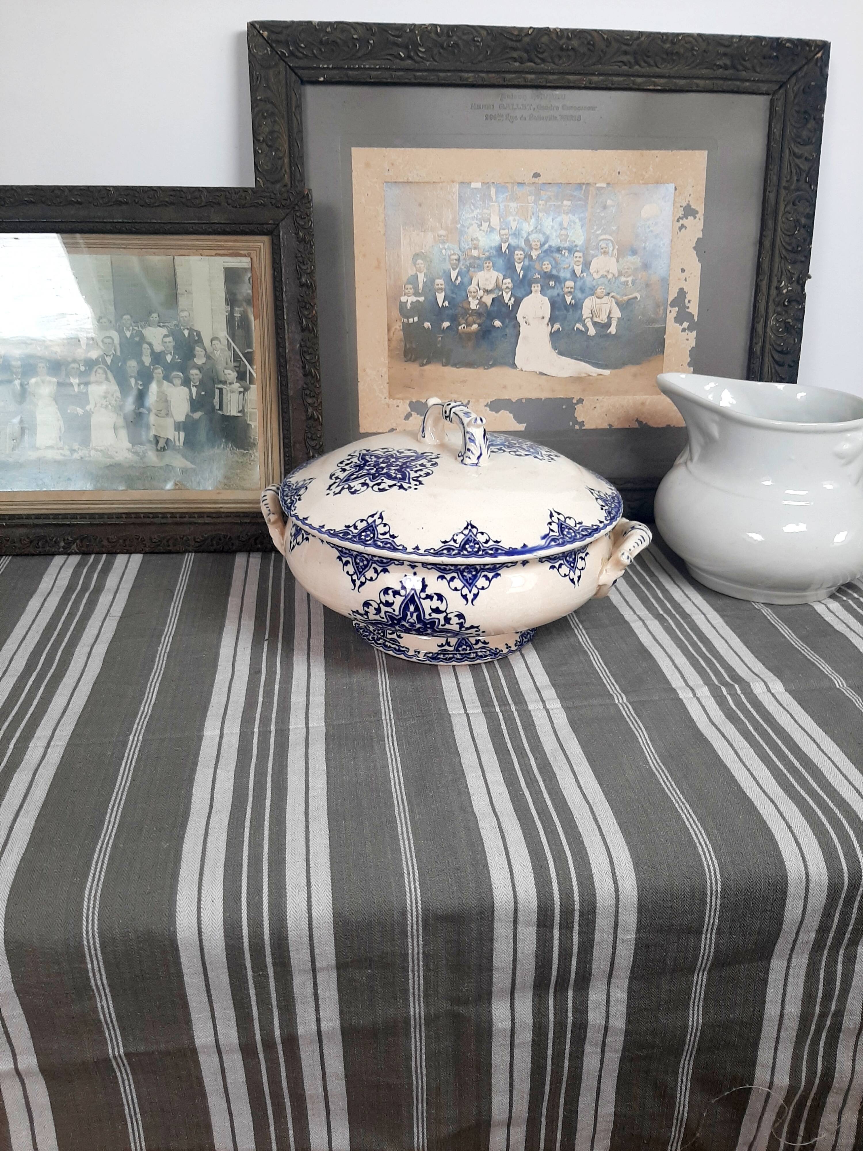 Ironstone soup tureen from the 19th century.