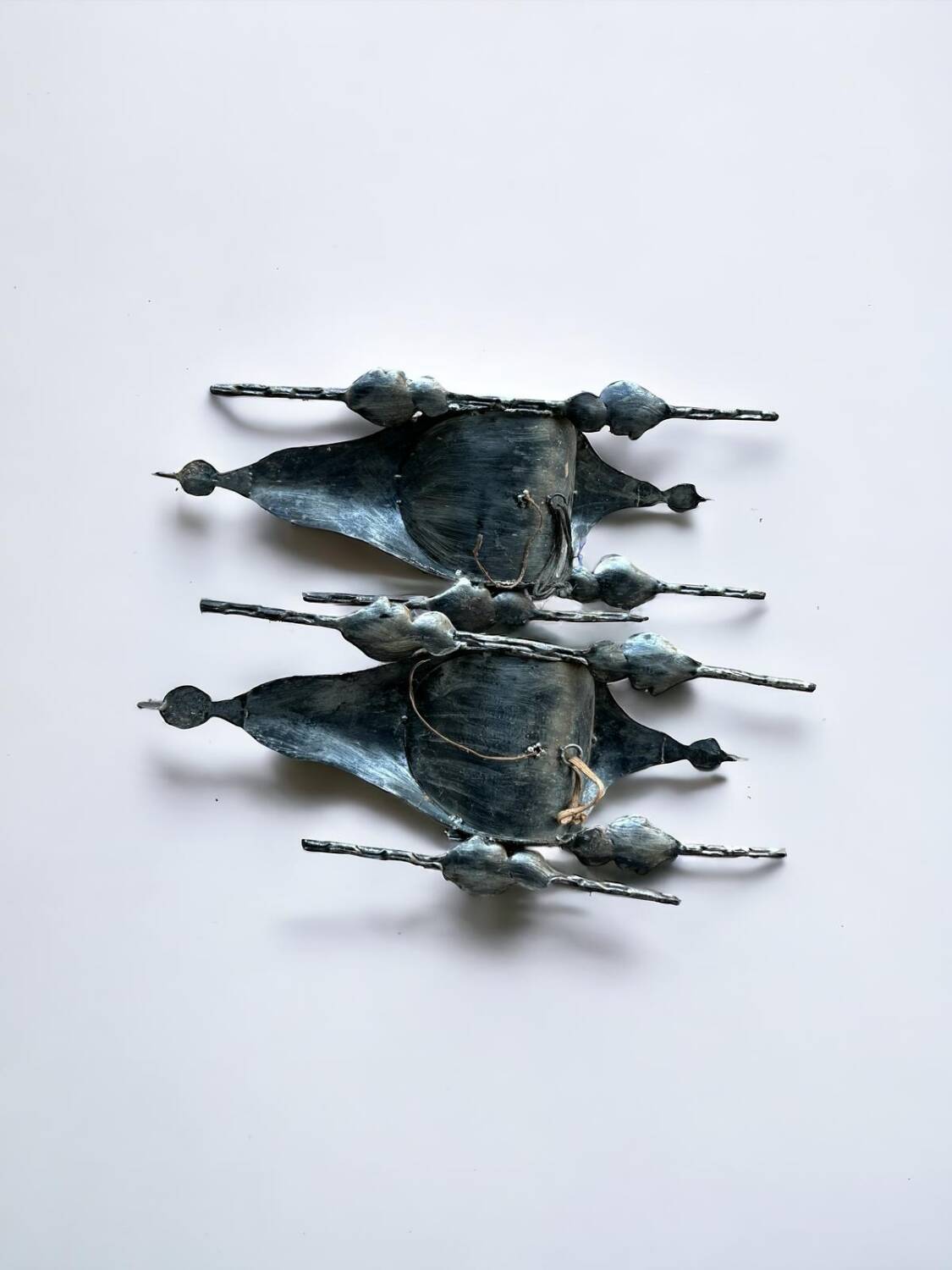 Tom Ahlstrom & Hans Ehrich - Pair Of Brutalist Sconces 1960s Metal And Glass