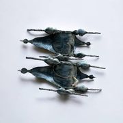 Tom Ahlstrom & Hans Ehrich - Pair Of Brutalist Sconces 1960s Metal And Glass