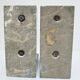 Pair of greenhouse books bird Art Deco metal patinated marble