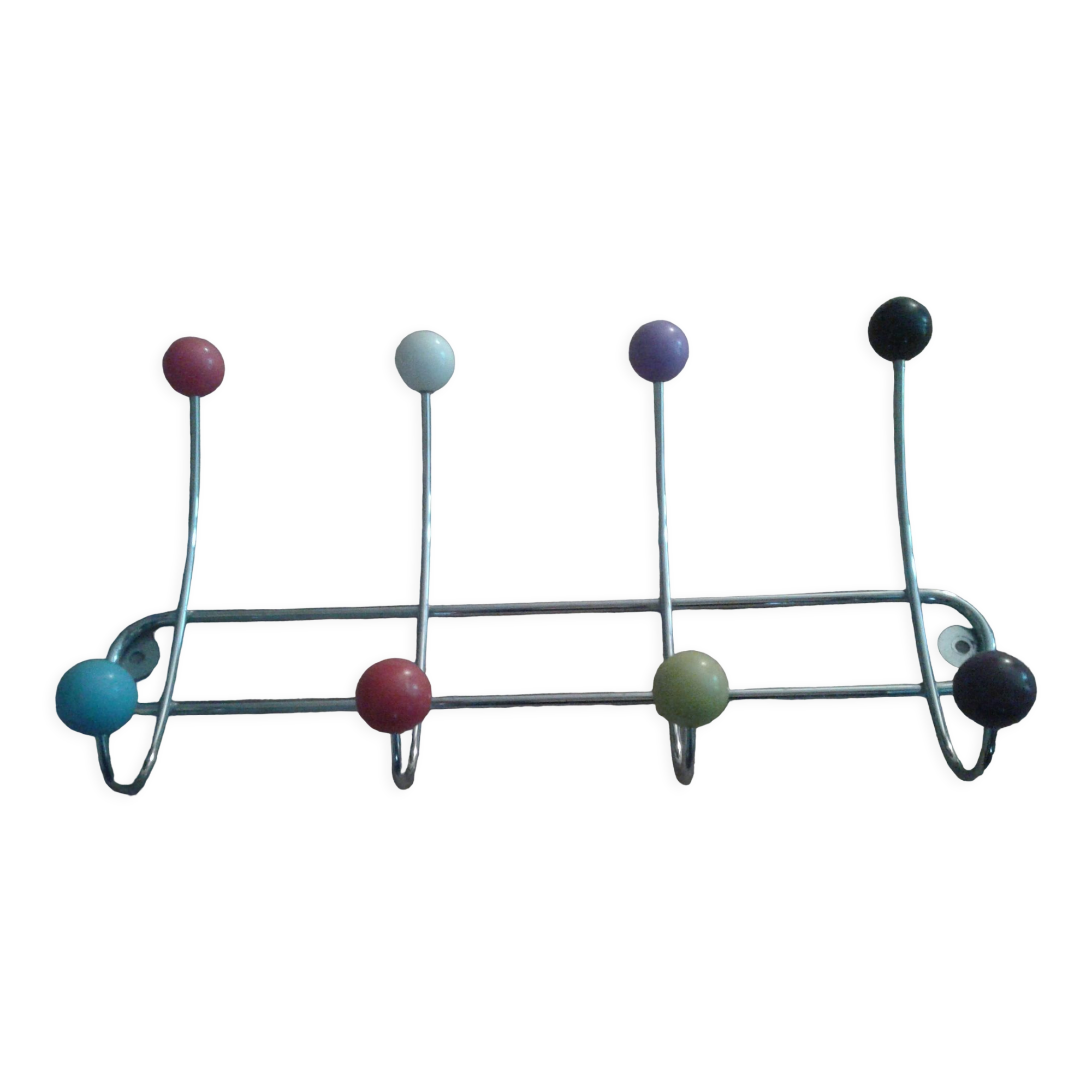 Vintage wall coat rack