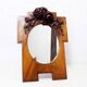 Ancient carved walnut frame mirror