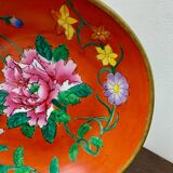 Decorative porcelain and brass plate