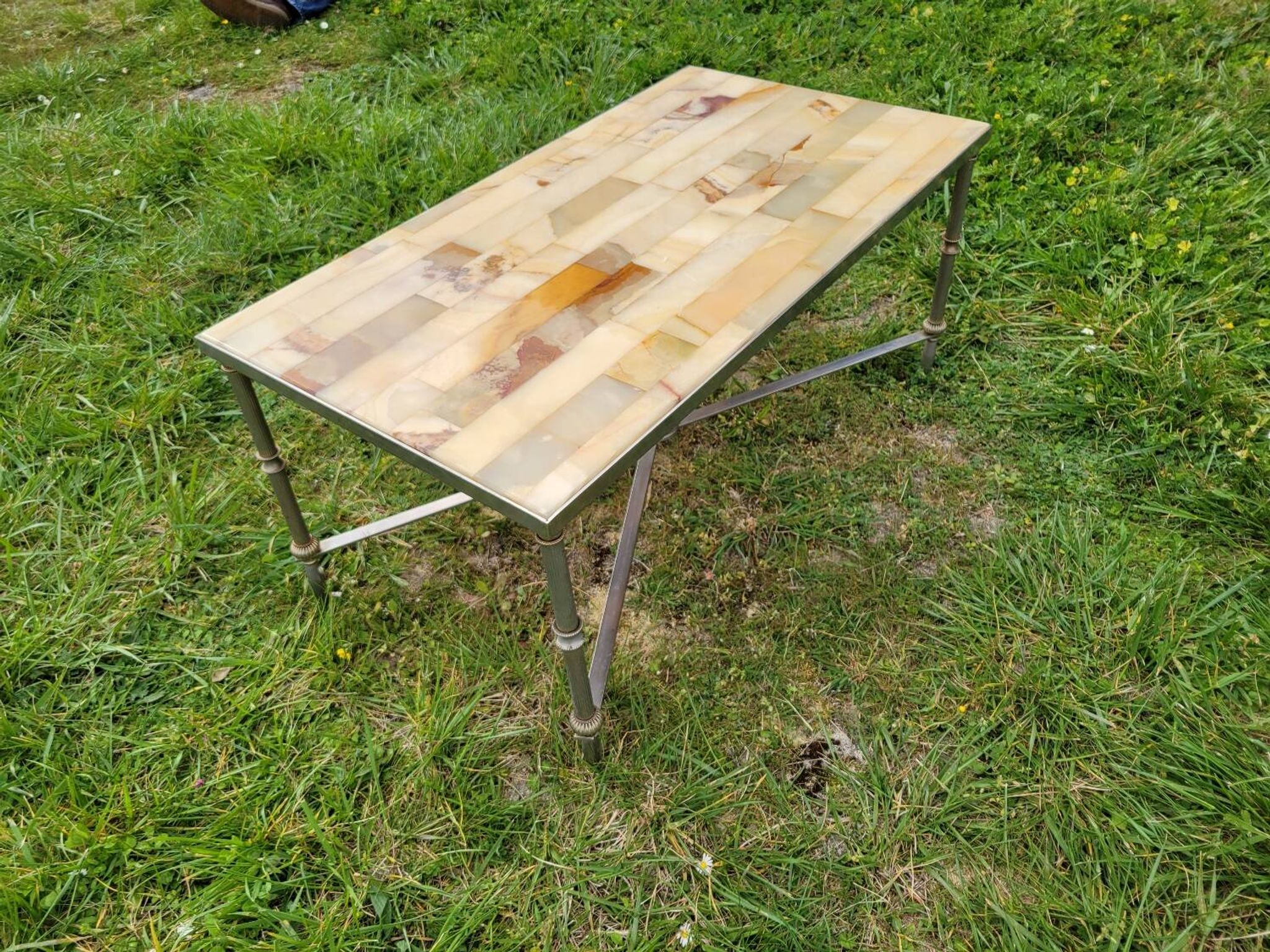Marble and onyx coffee table 1960s/70s