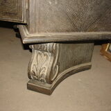Coin - Bar from the 1940s in black-coloured cerused oak white of origin