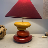 François pebble brown lamp
