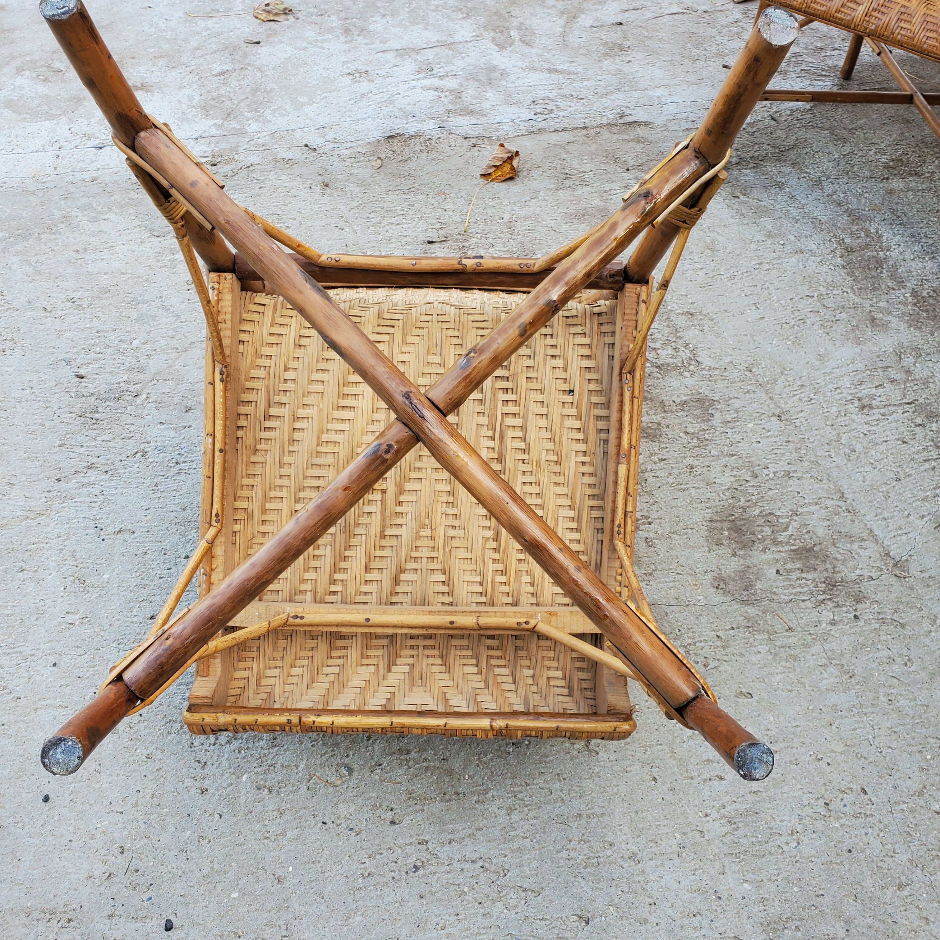 Wicker armchair