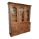 Large antique two-body library in solid oak – 3 glass doors