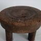 Tabouret Africain ancien en bois baoulé, Côte d'Ivoire