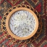 Sub-glasses assorted butterflies in rattan and bamboo .