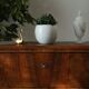 Commode basse en noyer, XXème
