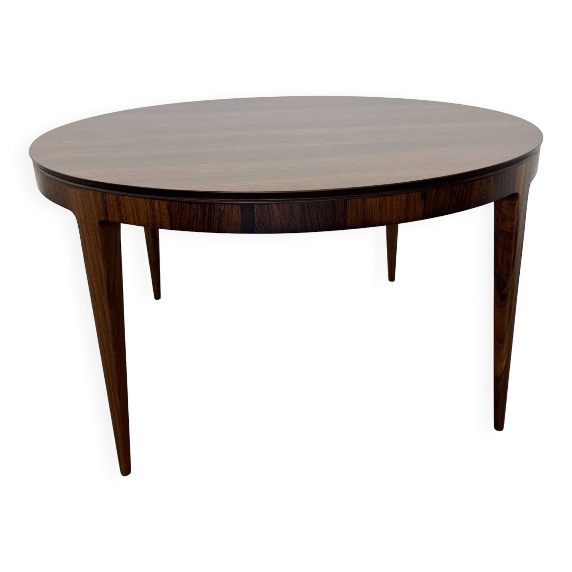 Oval Dining Table in Rosewood by Johannes Andersen for CFC Silkeborg, 1960s