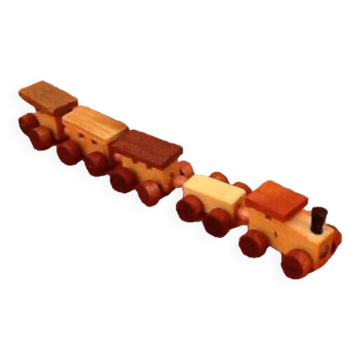 Wooden miniature train