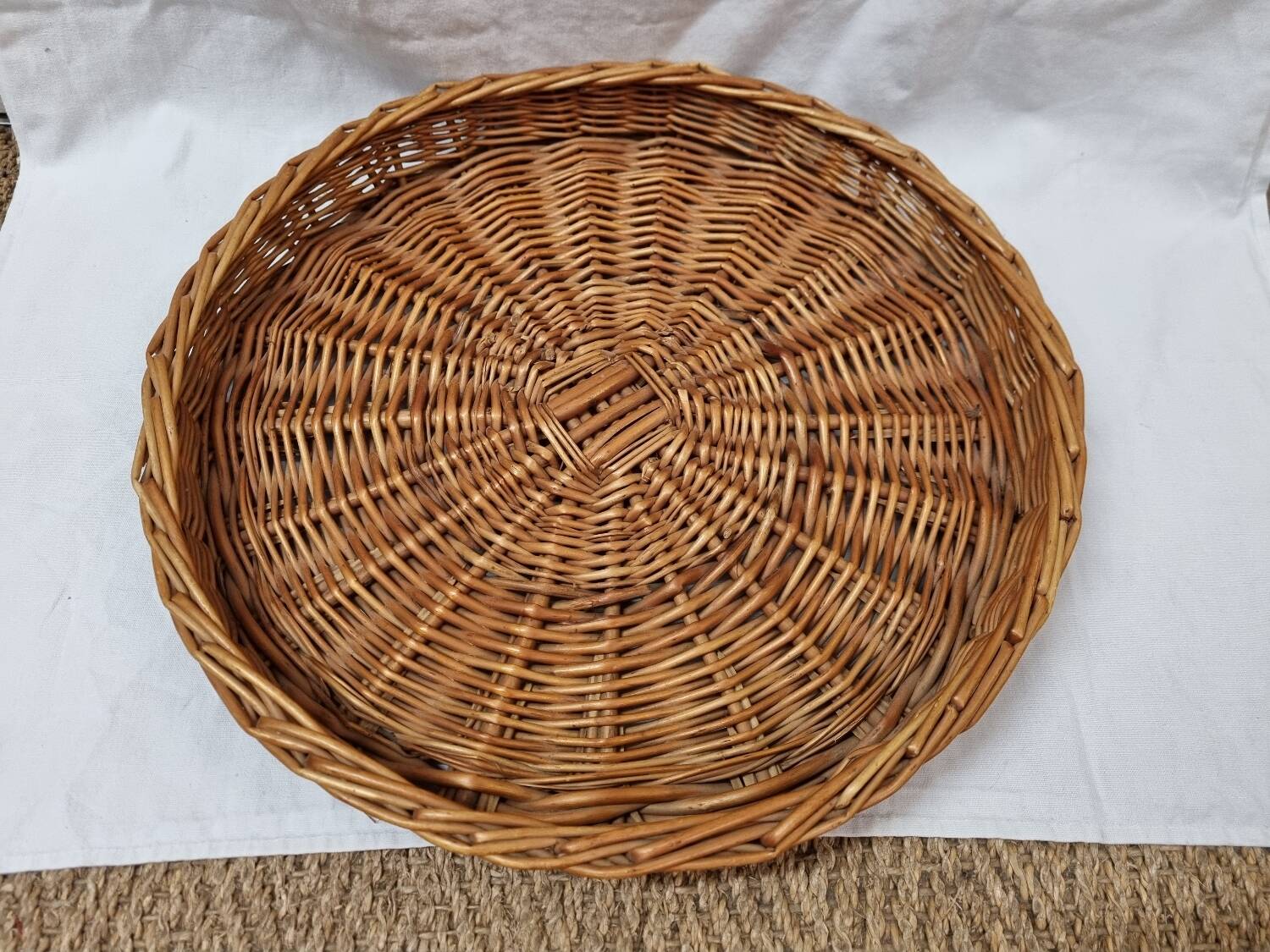 Rattan tray from 1980