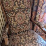 Set of 3 Louis Philippe upholstered armchairs