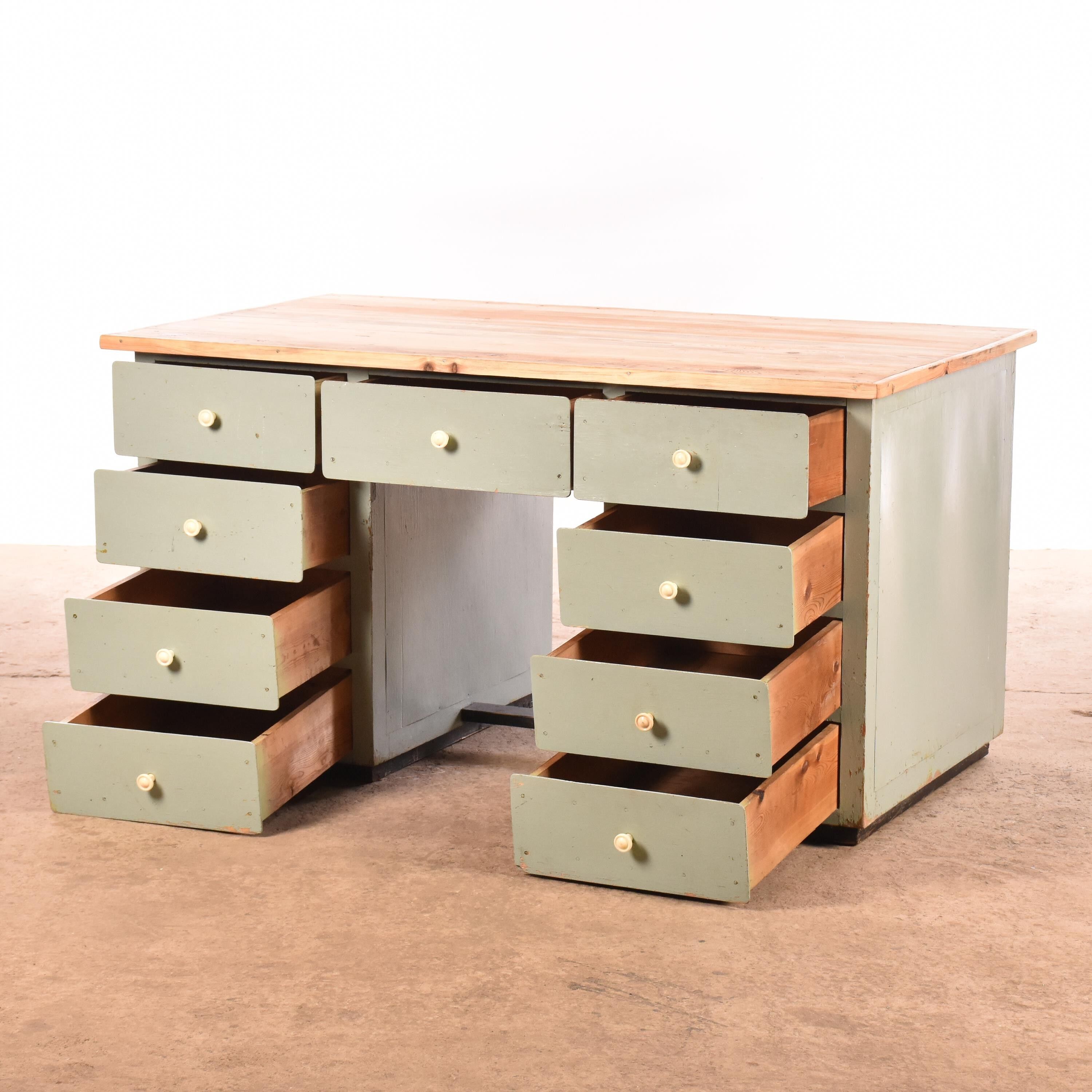 Industrial old desk Workbench