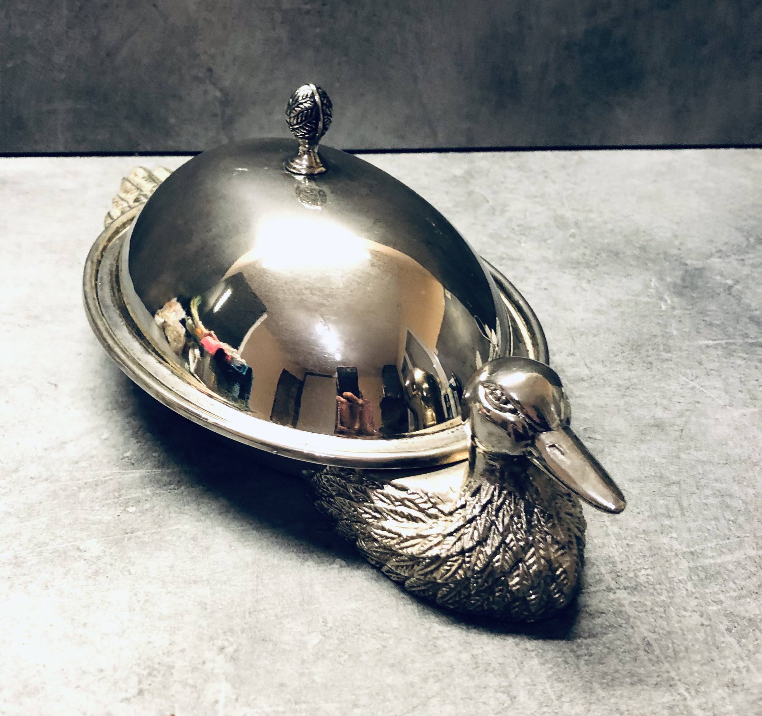 Silver-plated foie gras dome