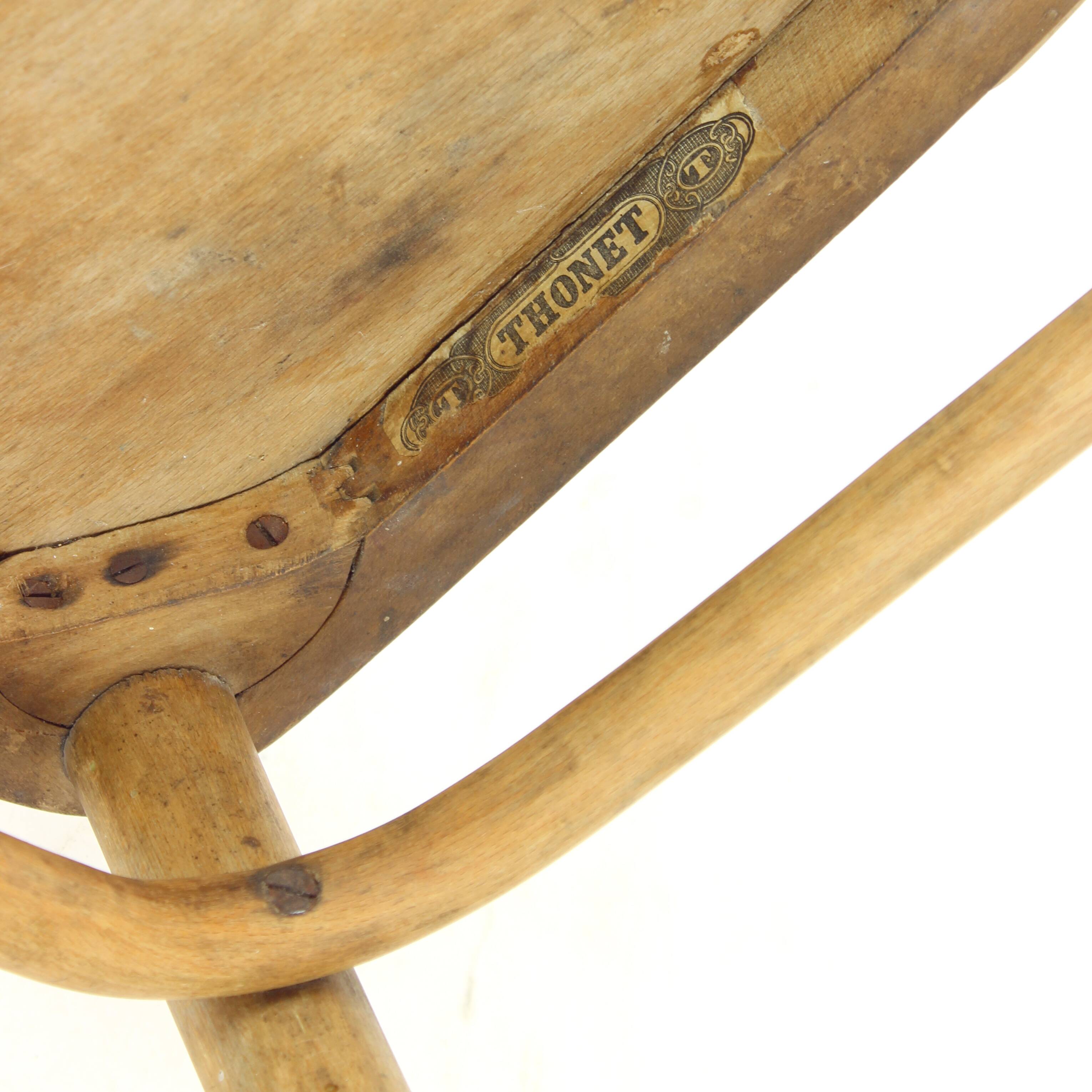 Vintage Bentwood Bistro Chair By Thonet, 1920s