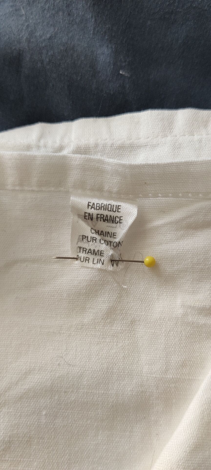 Vintage white sheet